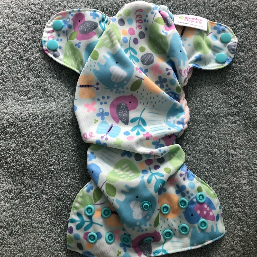 3 Blueberry Newborn Simplex Organic All-in-One cloth diapers - Picture 7 of 7